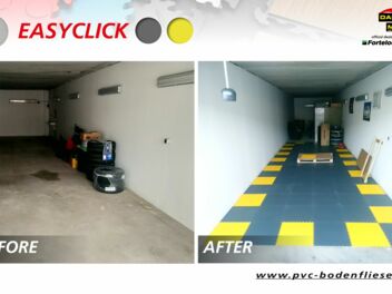 Vor und nach der Renovierung der Garage von Herr Baumgarten